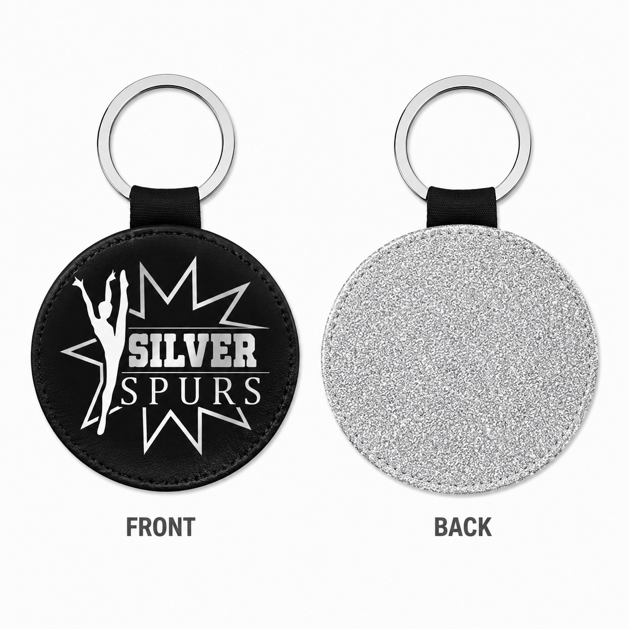 Silver Spurs Keychain