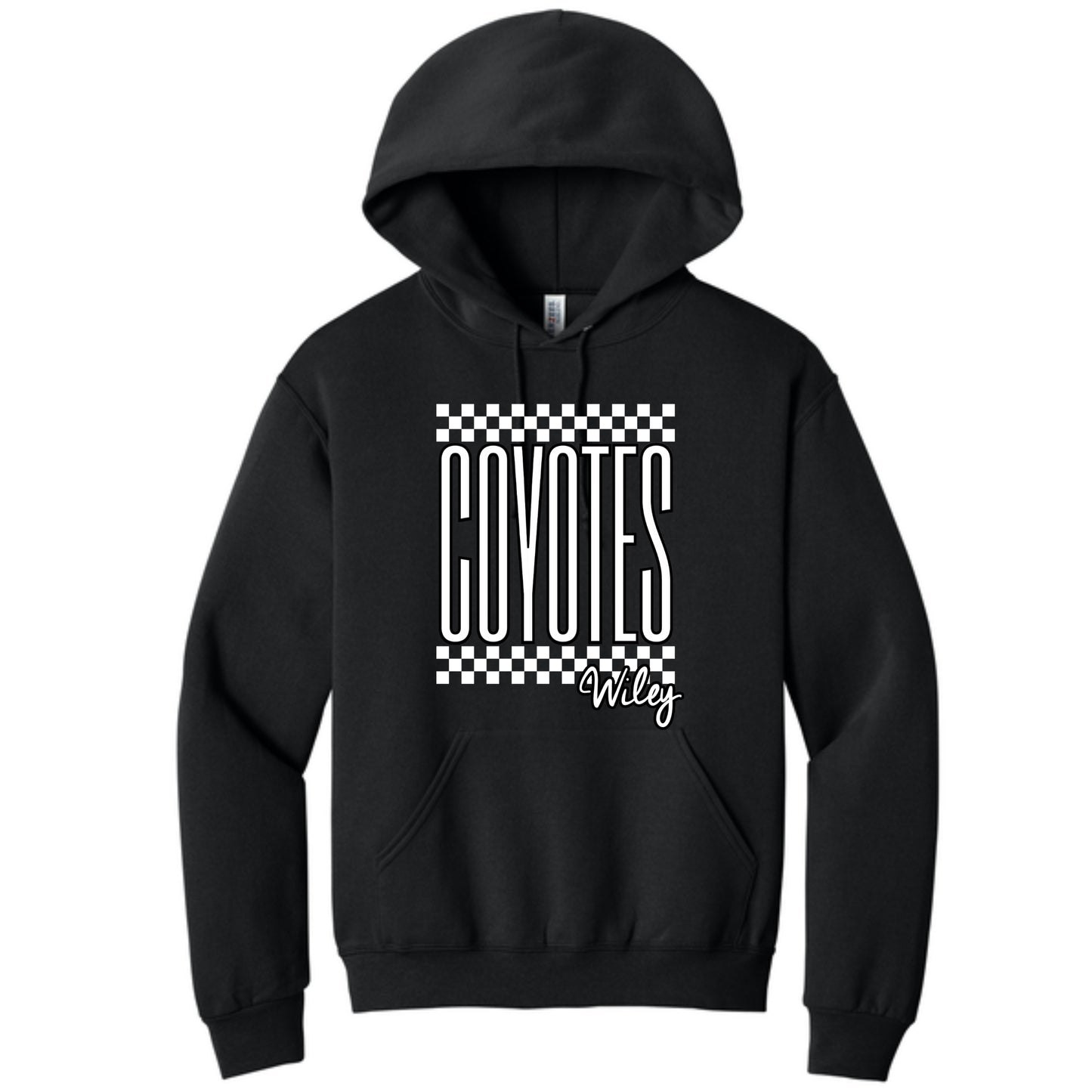 Wiley Coyotes White Checkered Apparel