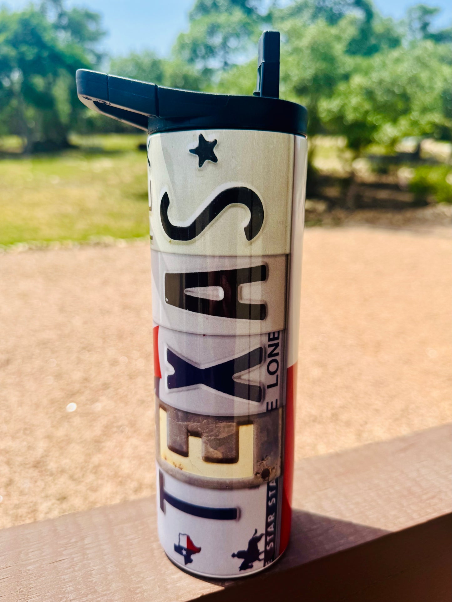 Texas License Plate Tumbler