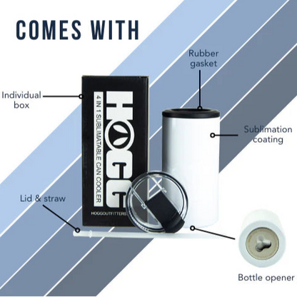4 in 1 Can Cooler- Totally Custom!