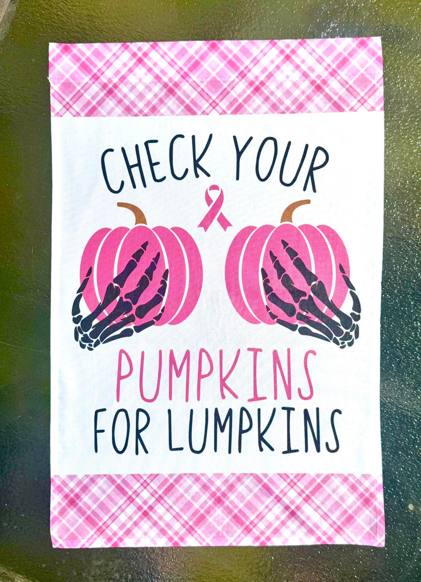 Breast Cancer Awareness Garden Flag