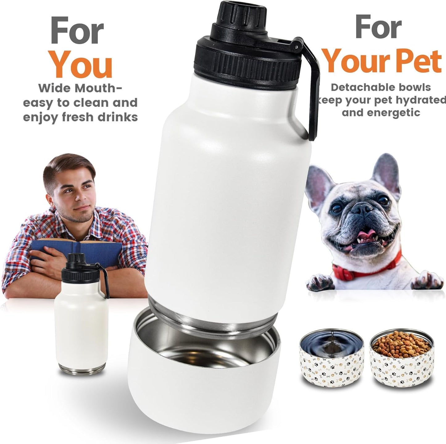 Water Bottle For You And Your Pet!- Totally Custom!