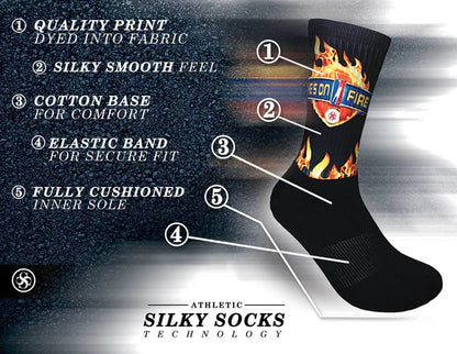 Athletic Socks with Black Bottom- Totally Custom!