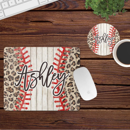 Baseball Leopard Mousepad