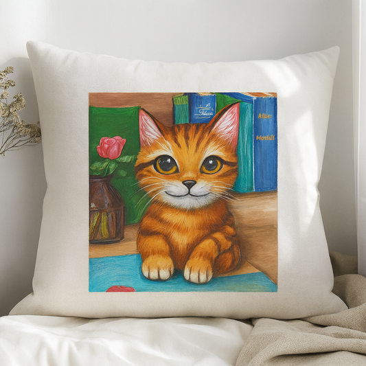 16"x16" Zipper Throw Pillow Cover Drawn2Art