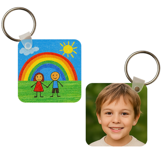 Double Sided Keychain Drawn2Art