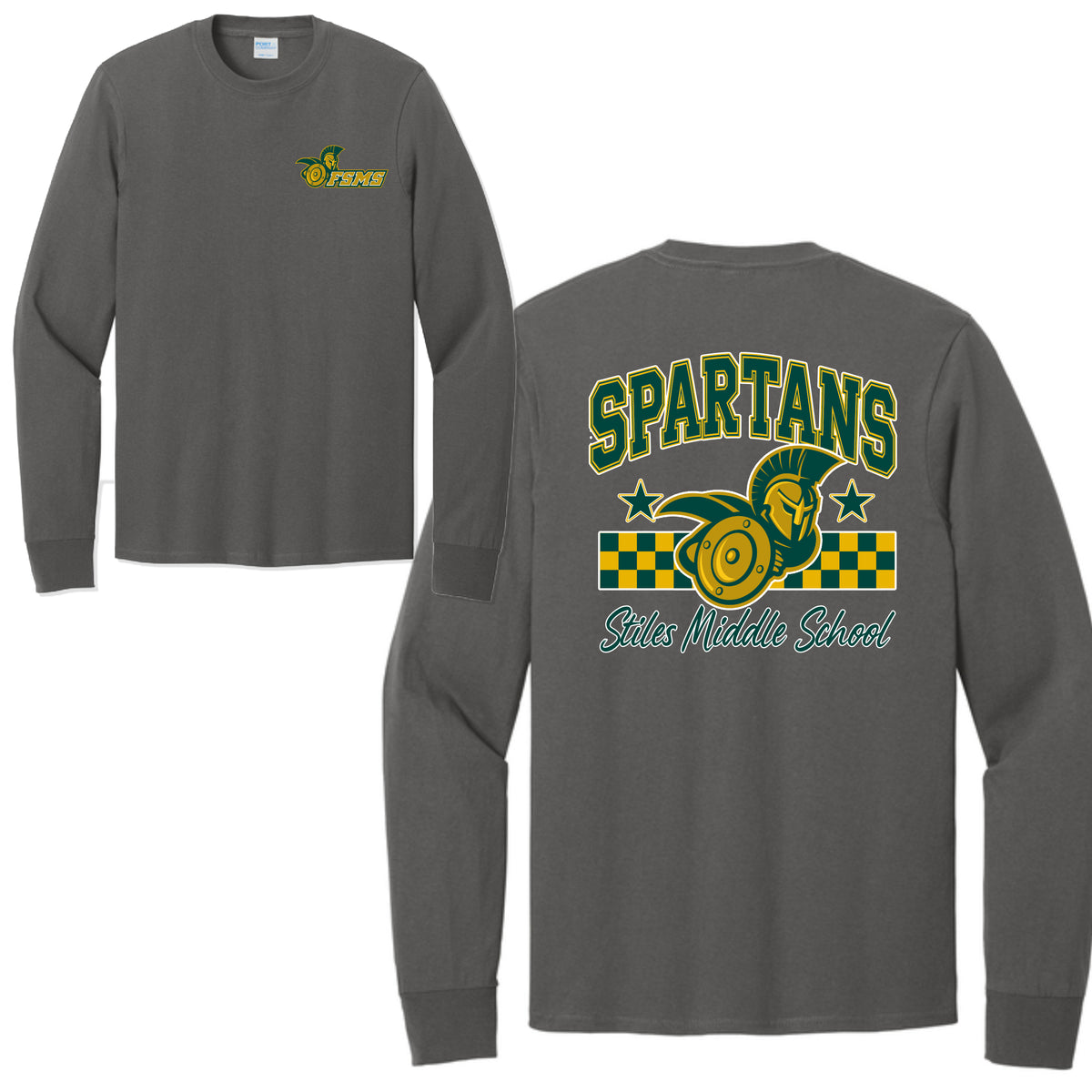 Checkered Spartans Long Sleeve T-Shirt