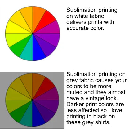 White or Grey Polyester T-Shirt- Totally Custom with Sublimation Print!