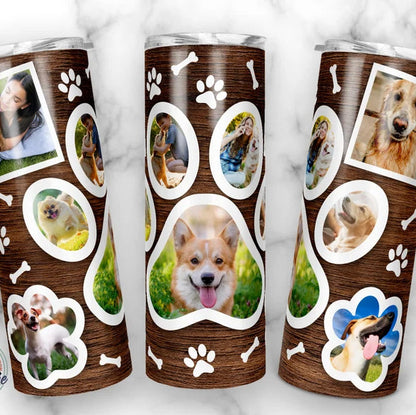 Dog Paw Brown Tumbler- 9 Photos