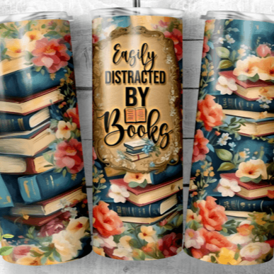 Easily Distracted by Books Tumbler