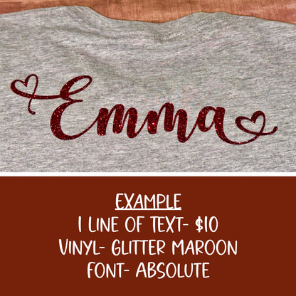 Customize your spirit wear