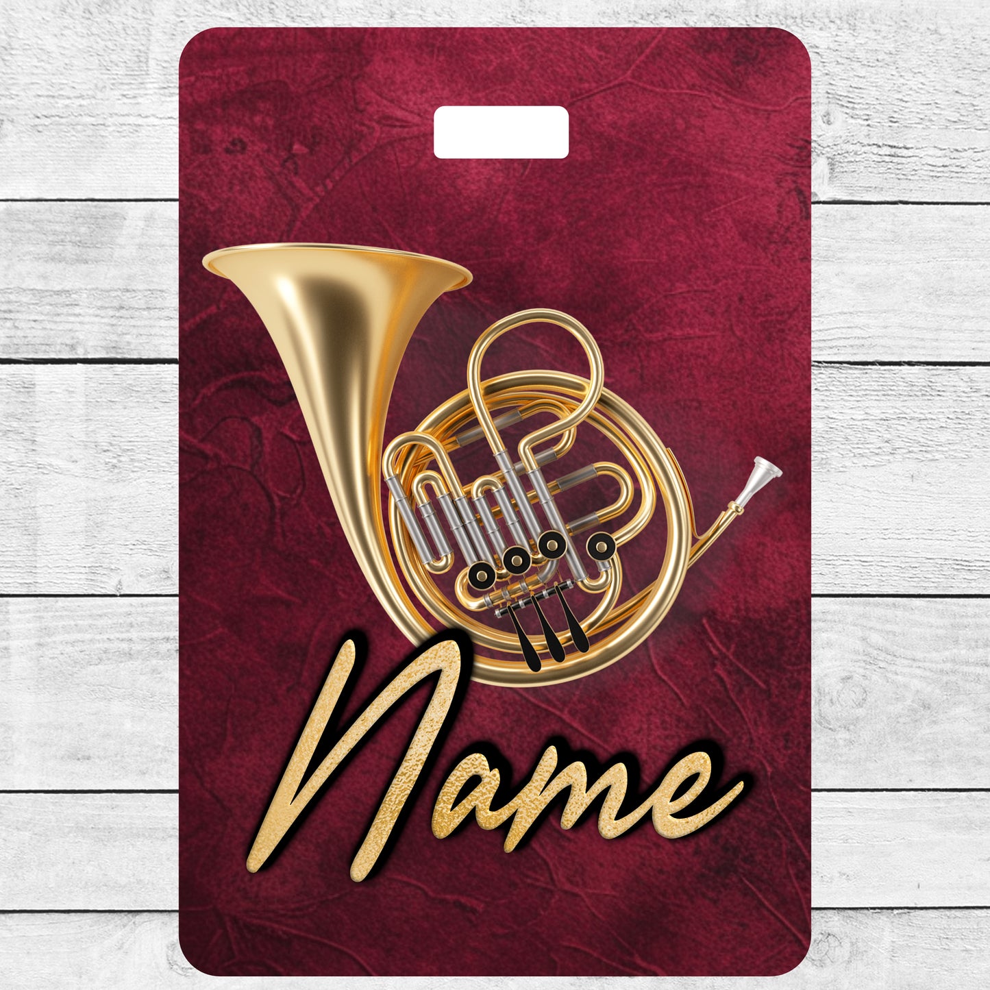 French Horn Bag Tag