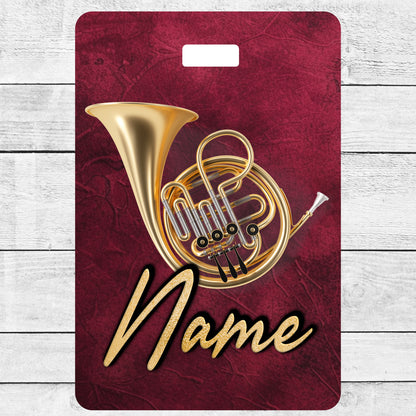 French Horn Bag Tag