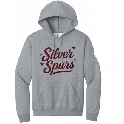 Silver Spurs Glitter Crewneck or Hoodie