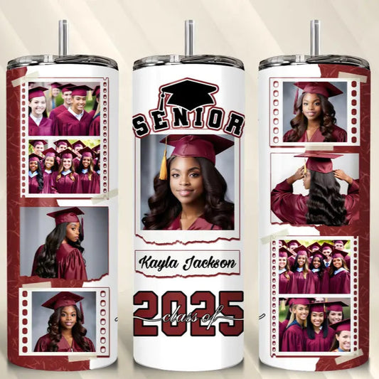 Graduation Photo Tumbler- 9 photos