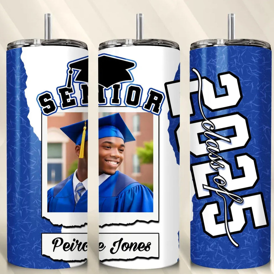 Graduation Photo Tumbler- 1 Photo