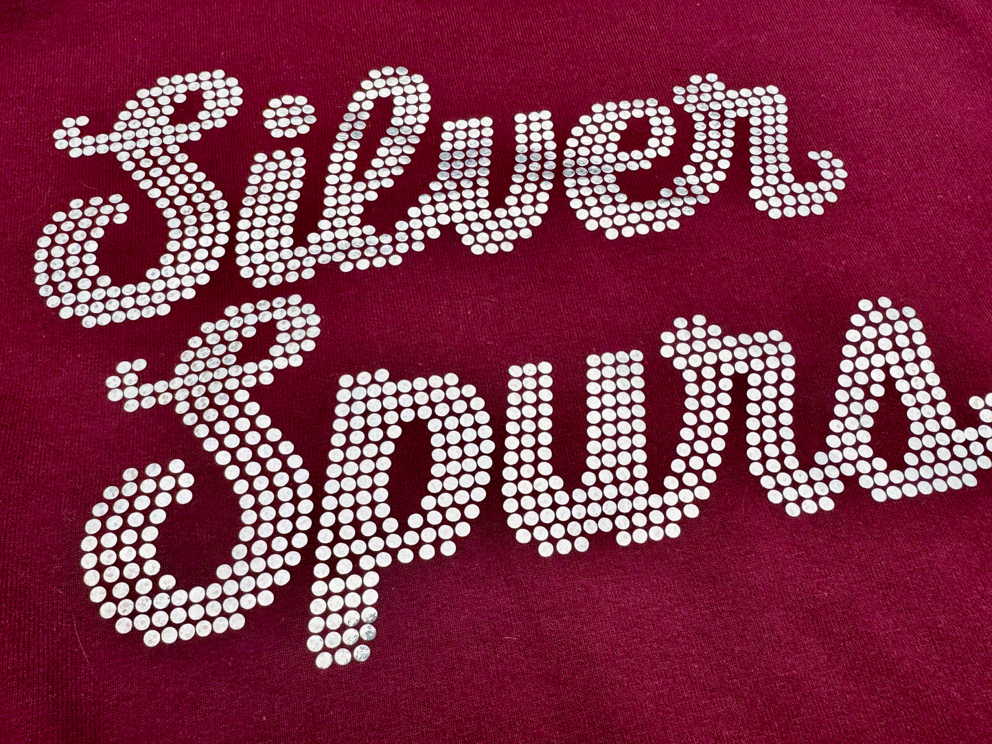 Silver Spurs Holographic Spangle Crewneck