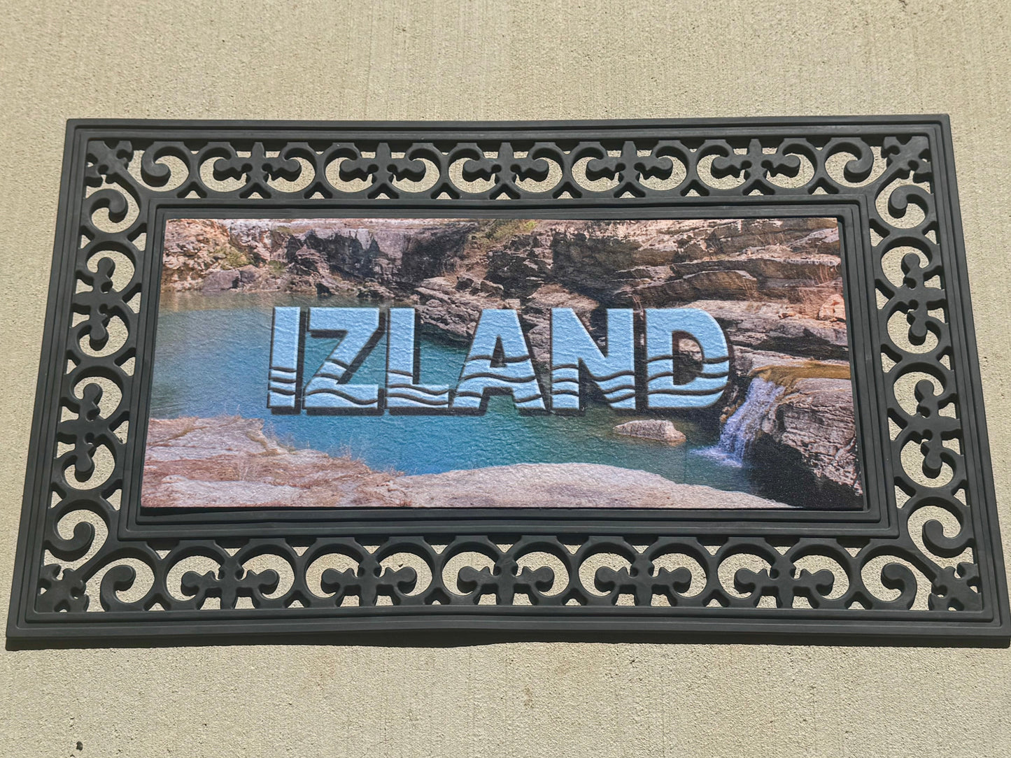 Your Photo on a Door Mat! Interchangeable Inserts!