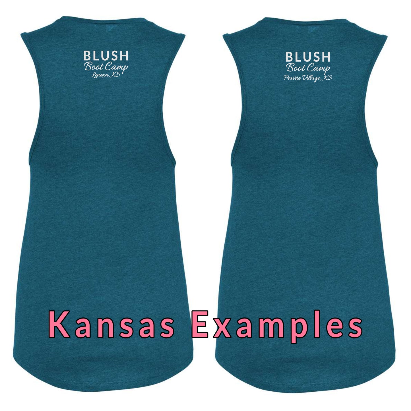 Blush Keep Your Squats Low- Women's Muscle Tank