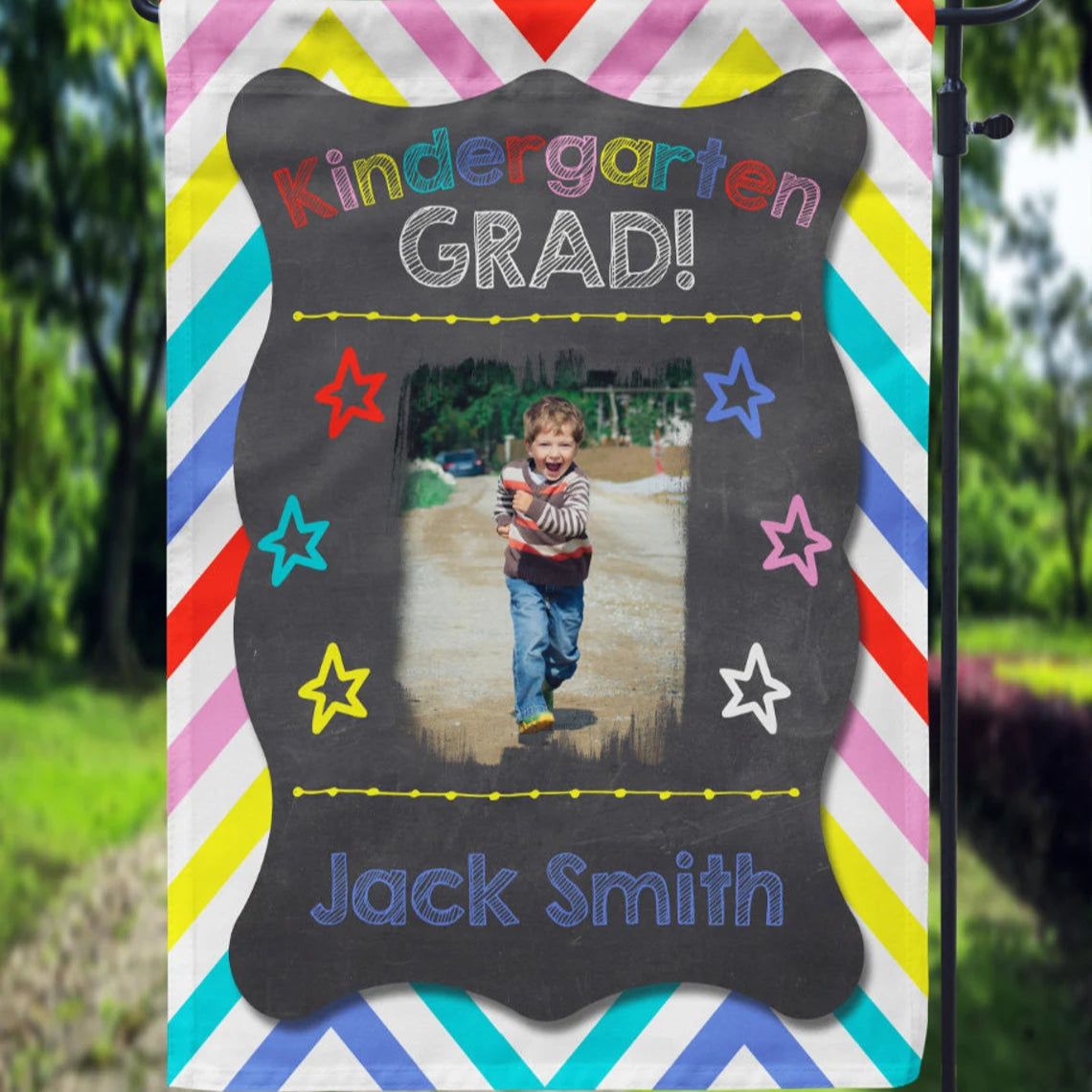 Kinder & Pre-K Graduation Garden Flag