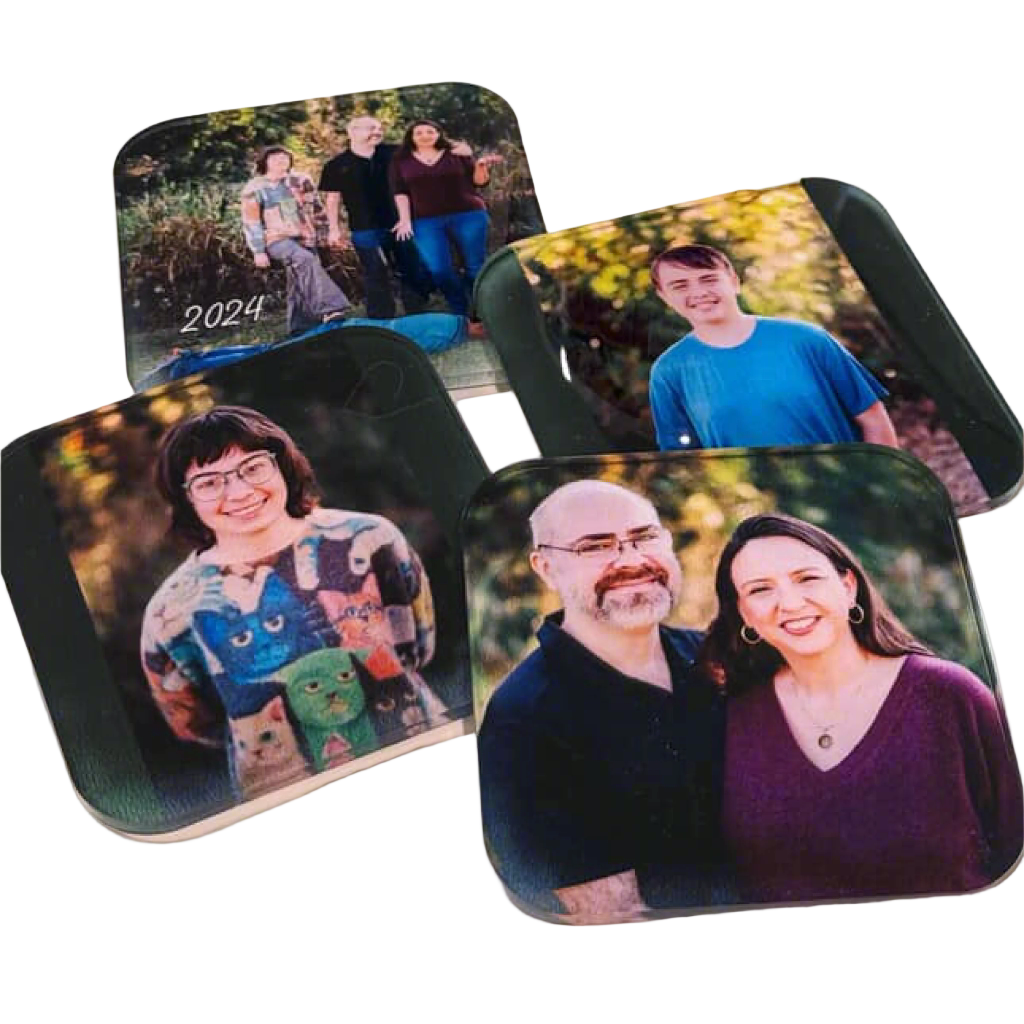 4 Acrylic Coasters Drawn2Art