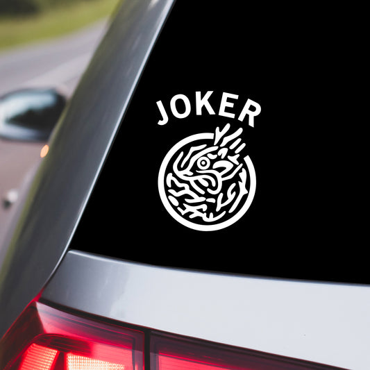 Mahjong Joker Vinyl Car Decal