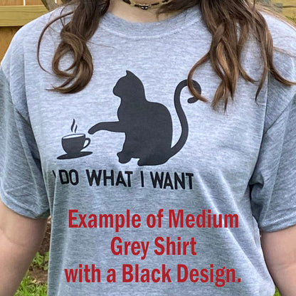 White or Grey Polyester T-Shirt- Totally Custom with Sublimation Print!