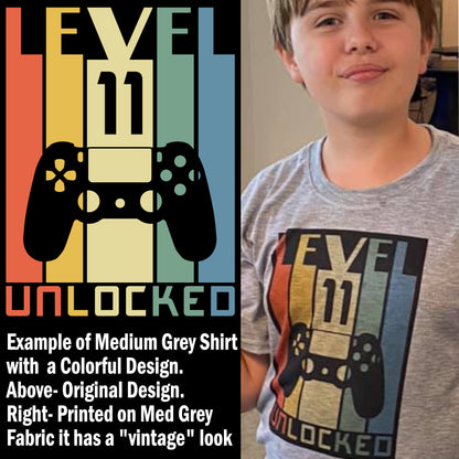 White or Grey Polyester T-Shirt- Totally Custom with Sublimation Print!