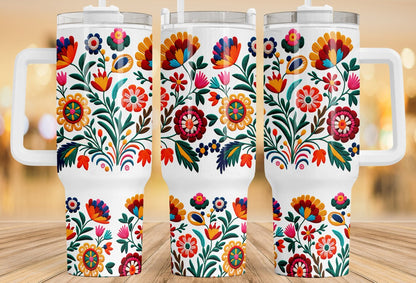 Floral tumbler (3 Cup Options)