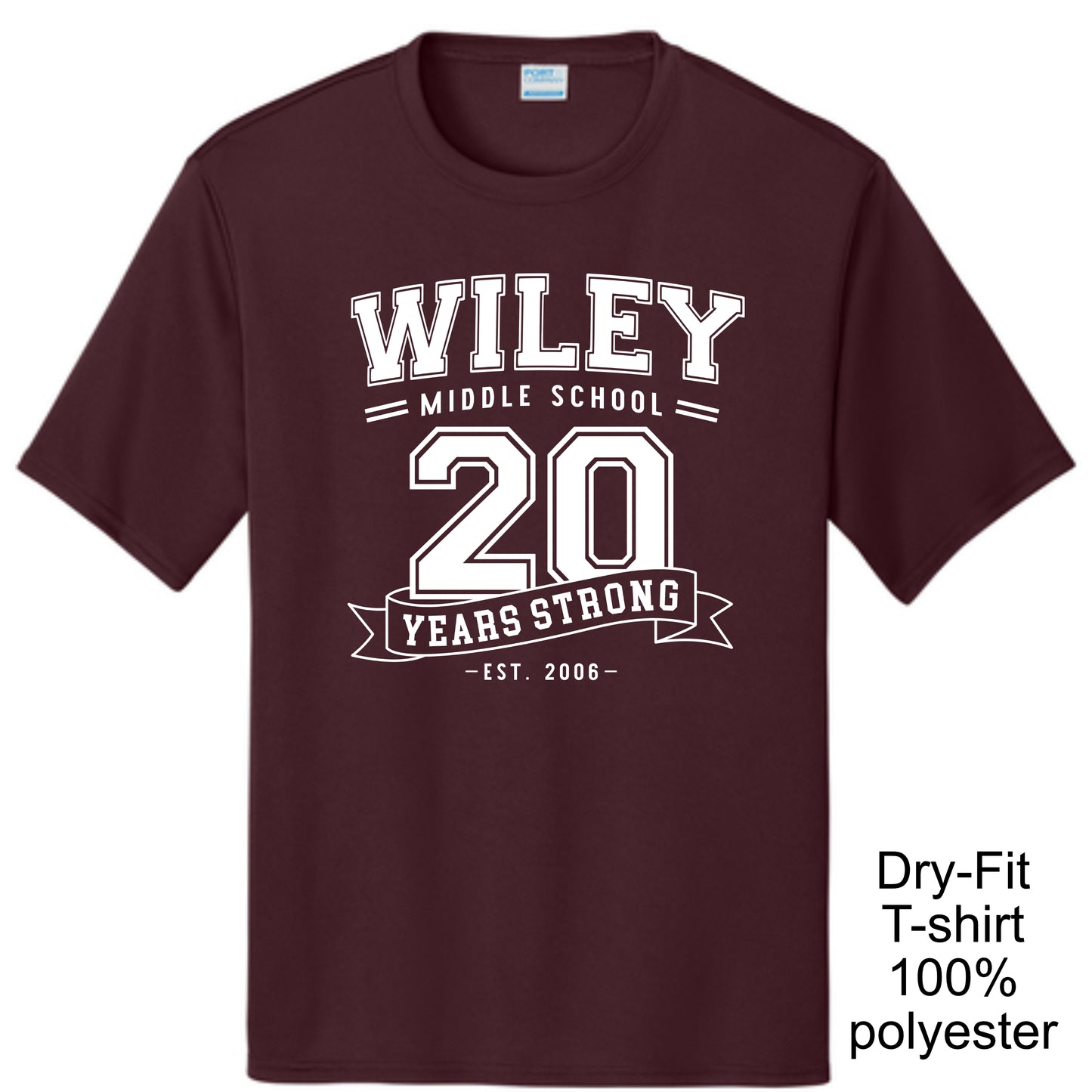 Wiley "20 Years Strong" Commemorative Apparel