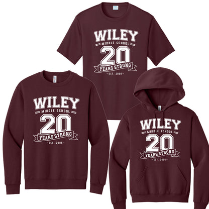 Wiley "20 Years Strong" Commemorative Apparel