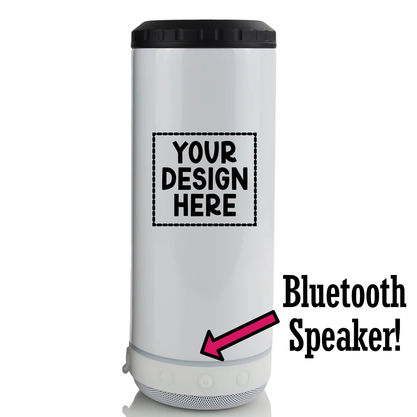 4 in 1 Can Cooler WITH BLUETOOTH! - Totally Custom!