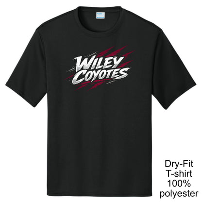 Wiley Coyotes Bold on Black Apparel