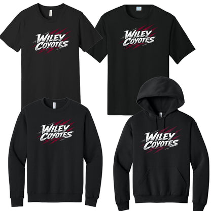 Wiley Coyotes Bold on Black Apparel