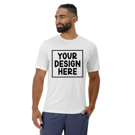 White Hanes Dri Cool Moisture Wicking Performance T-Shirt- Totally Custom with Sublimation Print!