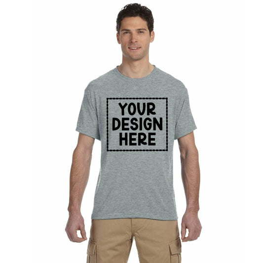 Medium Grey Jerzees 21M T-Shirt- Totally Custom with Sublimation Print!