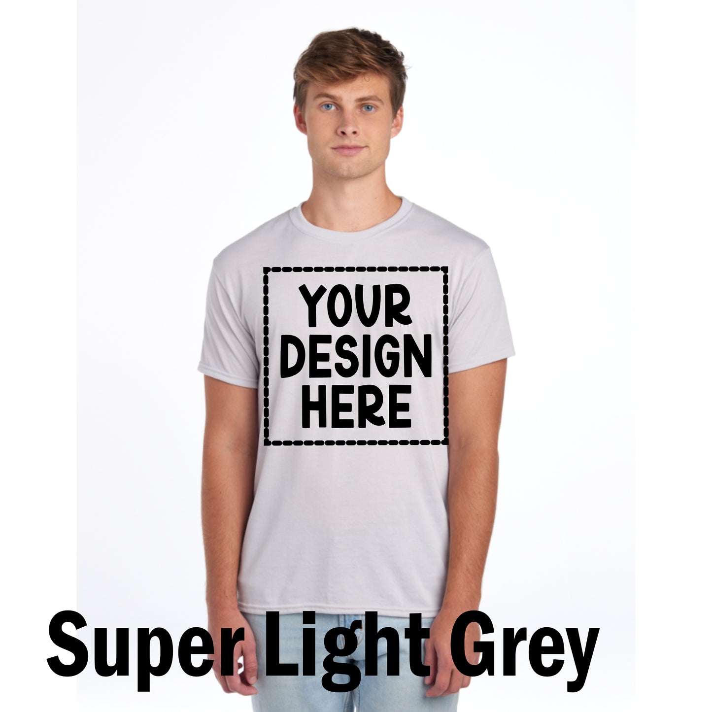 White or Grey Polyester T-Shirt- Totally Custom with Sublimation Print!