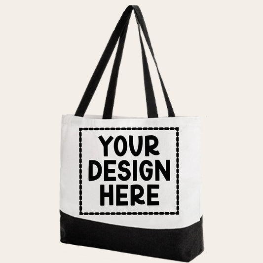 Black and White Tote Bag- Totally Custom!