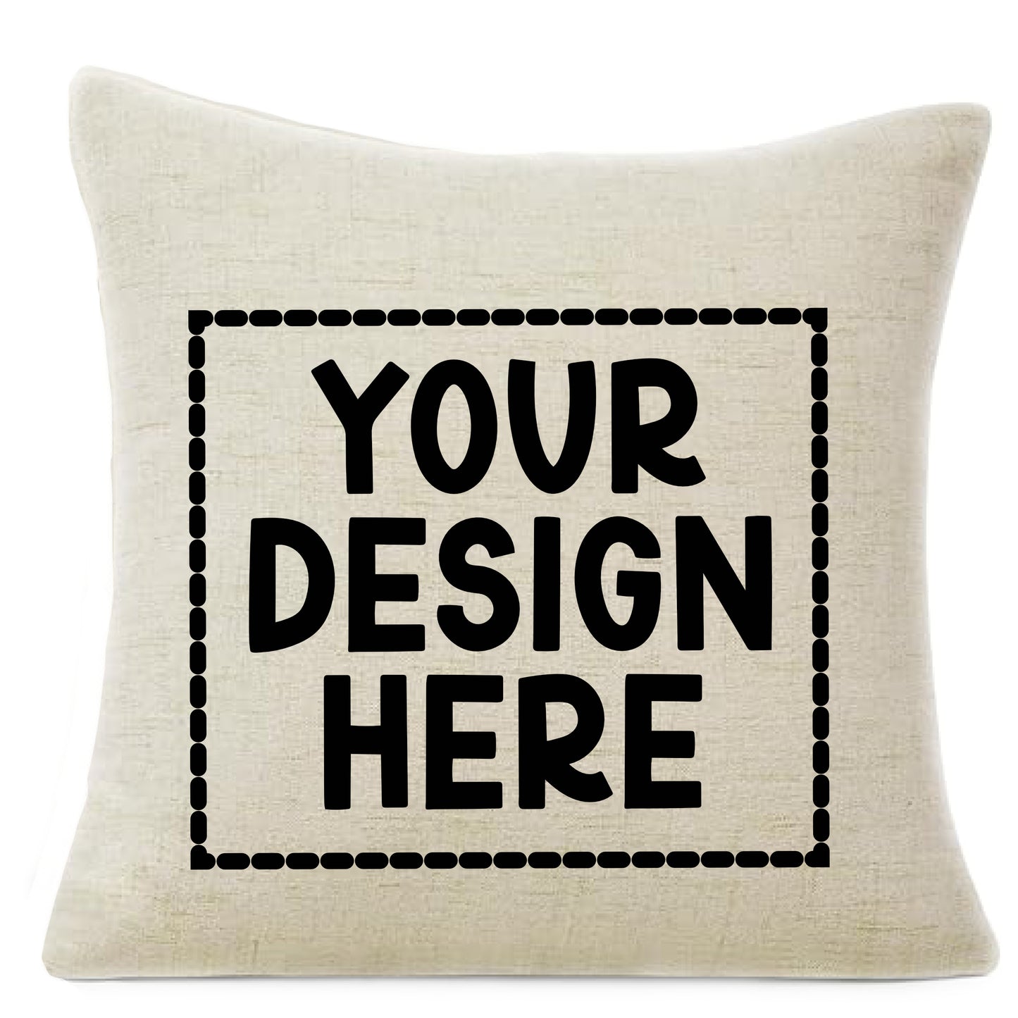 16"x16" Faux Linen Pillow- Totally Custom!