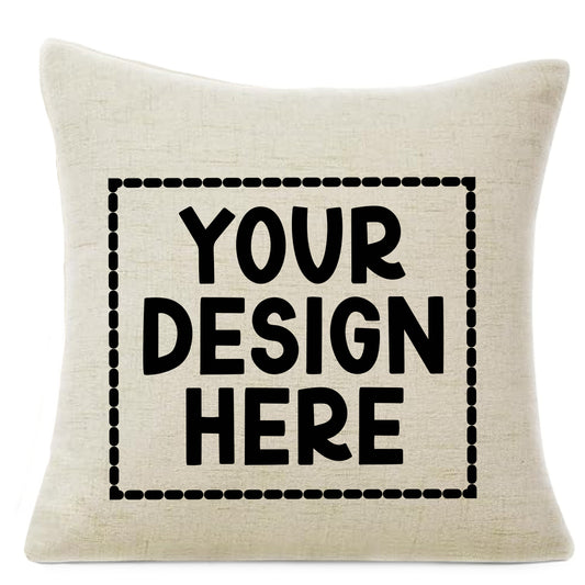 16"x16" Faux Linen Pillow- Totally Custom!