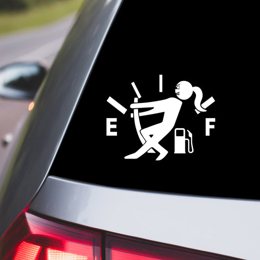 On Empty (girl) Car Decal