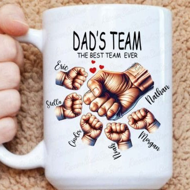 Fist Bump Mug for Dad or Grandpa