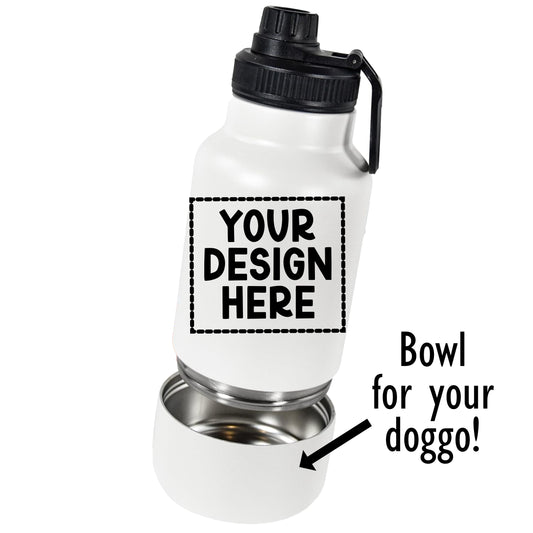 Water Bottle For You And Your Pet!- Totally Custom!