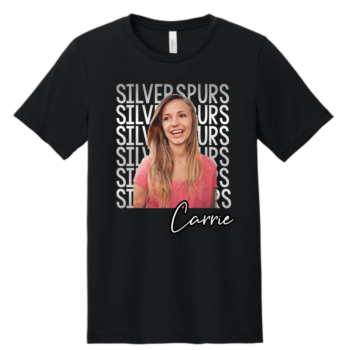 Silver Spurs Custom Photo T-shirt