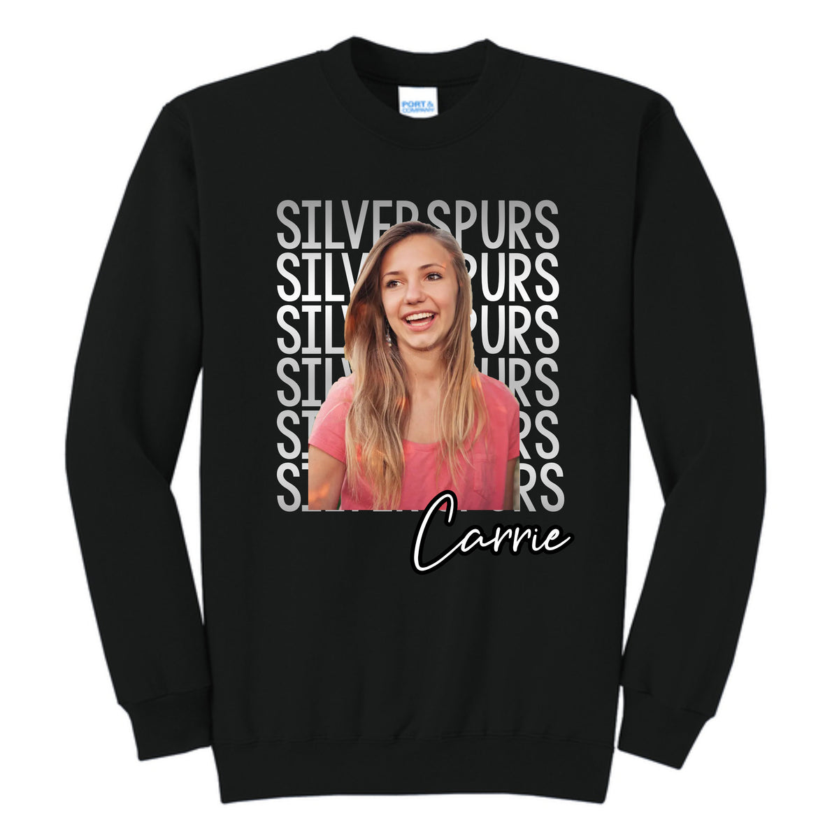 Silver Spurs Custom Photo Sweatshirt