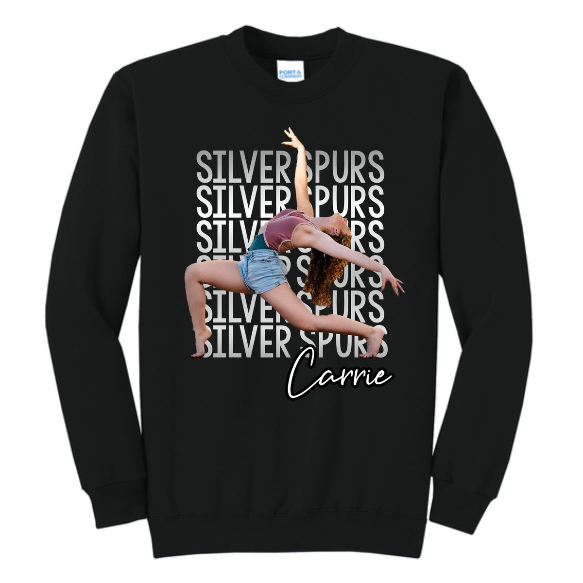 Silver Spurs Custom Photo Sweatshirt
