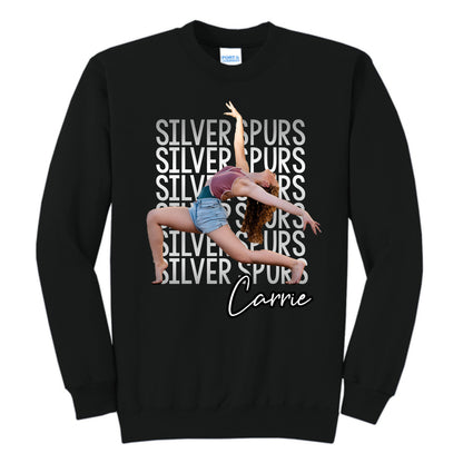 Silver Spurs Custom Photo Sweatshirt