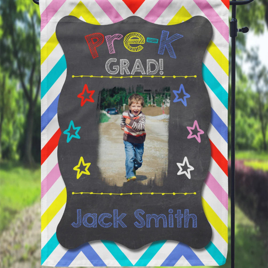 Kinder & Pre-K Graduation Garden Flag
