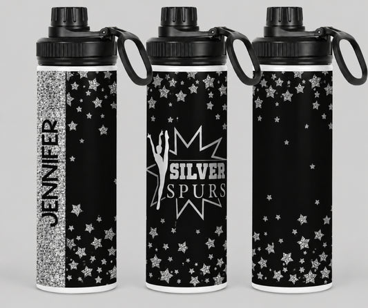 Silver Spurs 22oz Stainless Steel Water Bottle