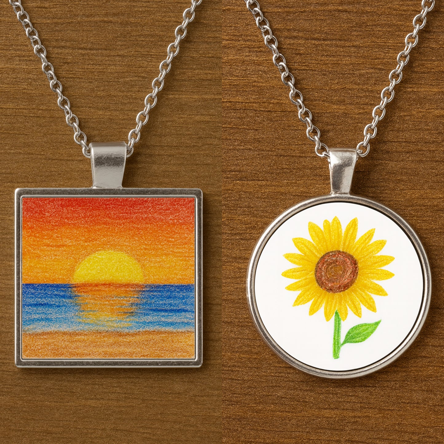 Silver Necklace Drawn2Art